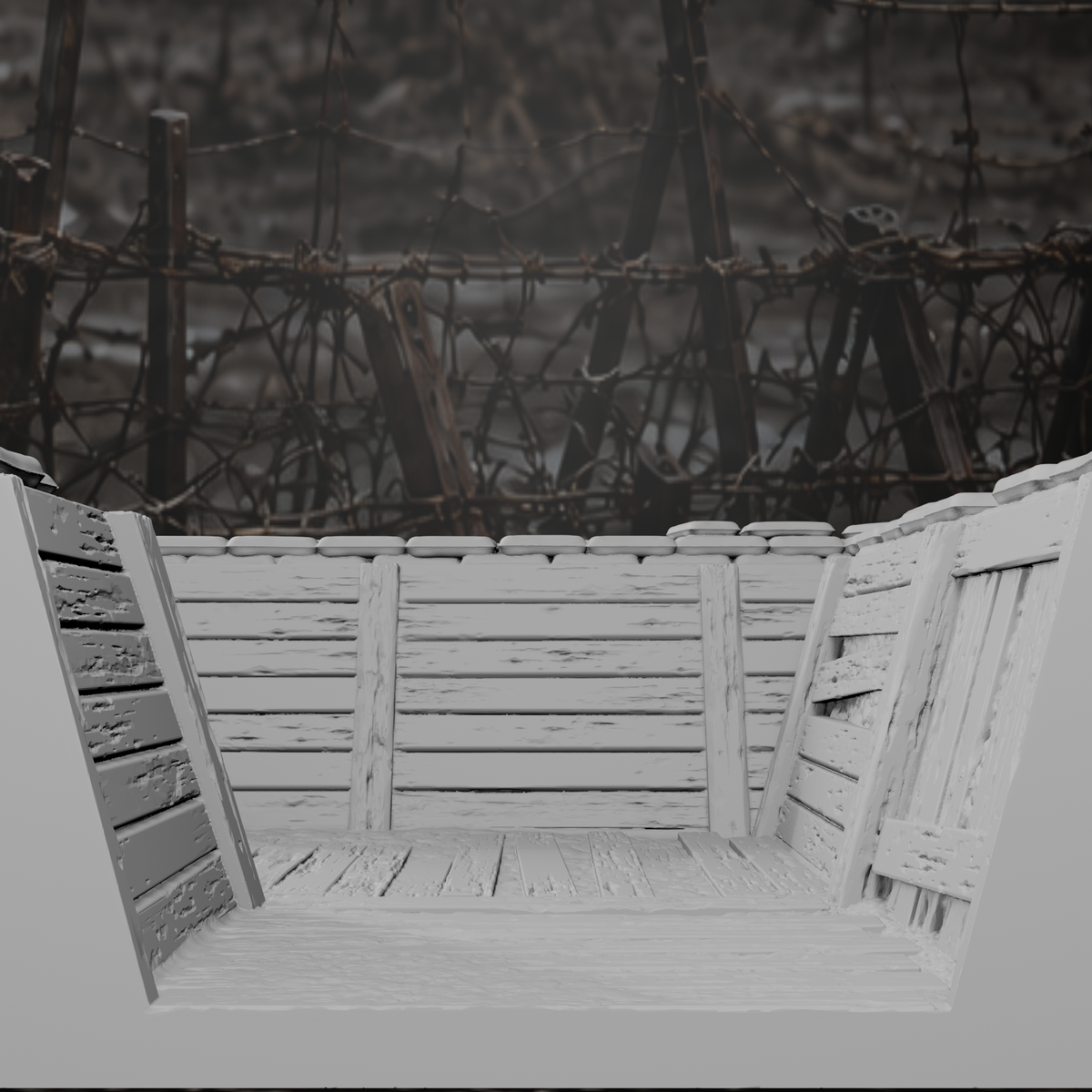 Grabenmodul Ecke 90° I – Tabletop-Modell von Trench Merchant, Ansicht 4