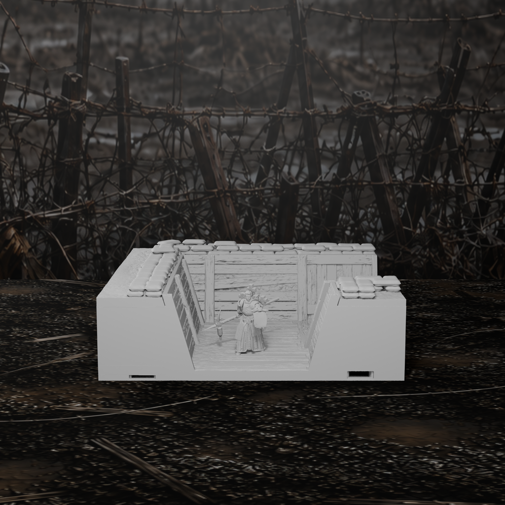 Grabenmodul Ecke 90° I – Tabletop-Modell von Trench Merchant, Ansicht 2