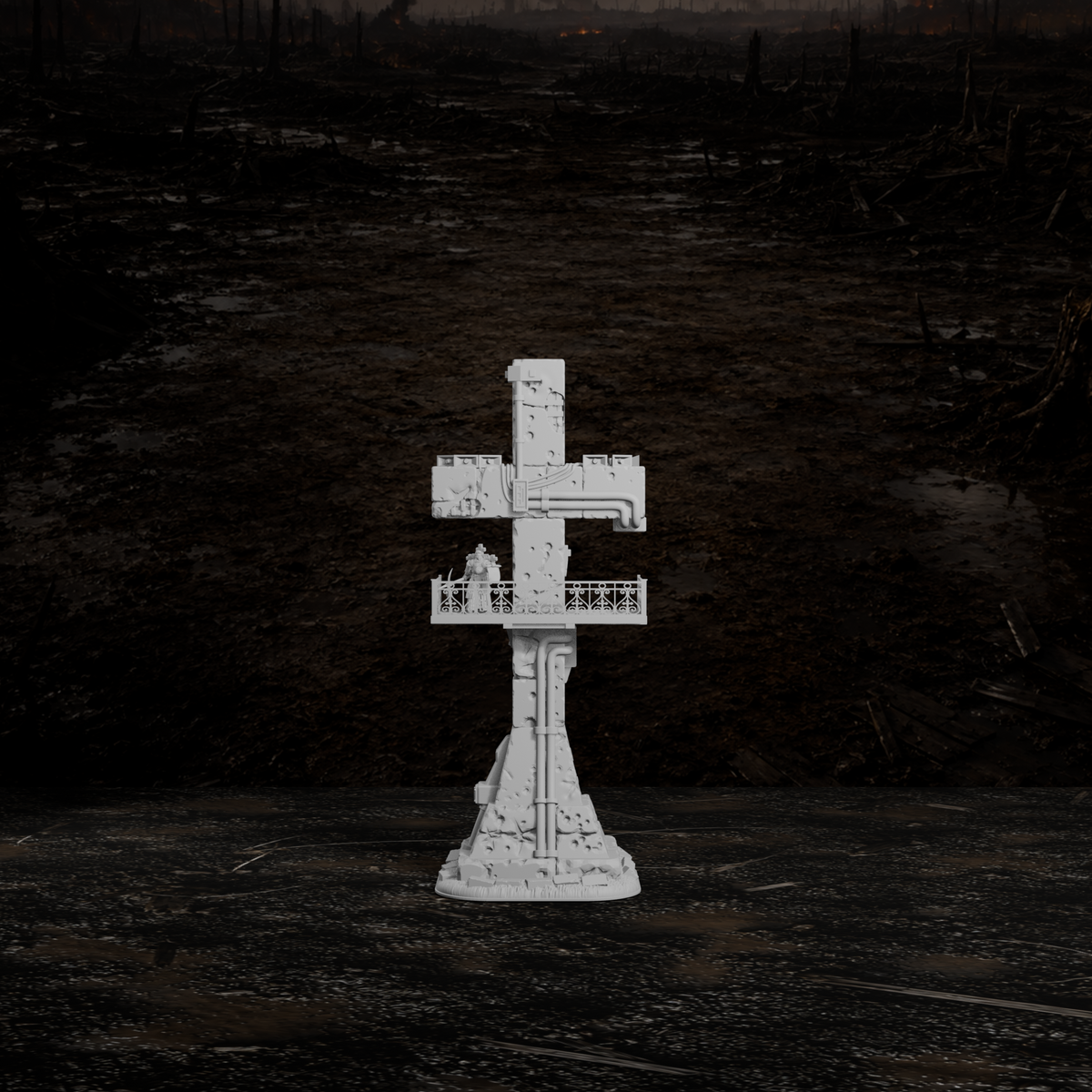Aussichtsplattform – Tabletop-Modell von Trench Merchant, Ansicht 1