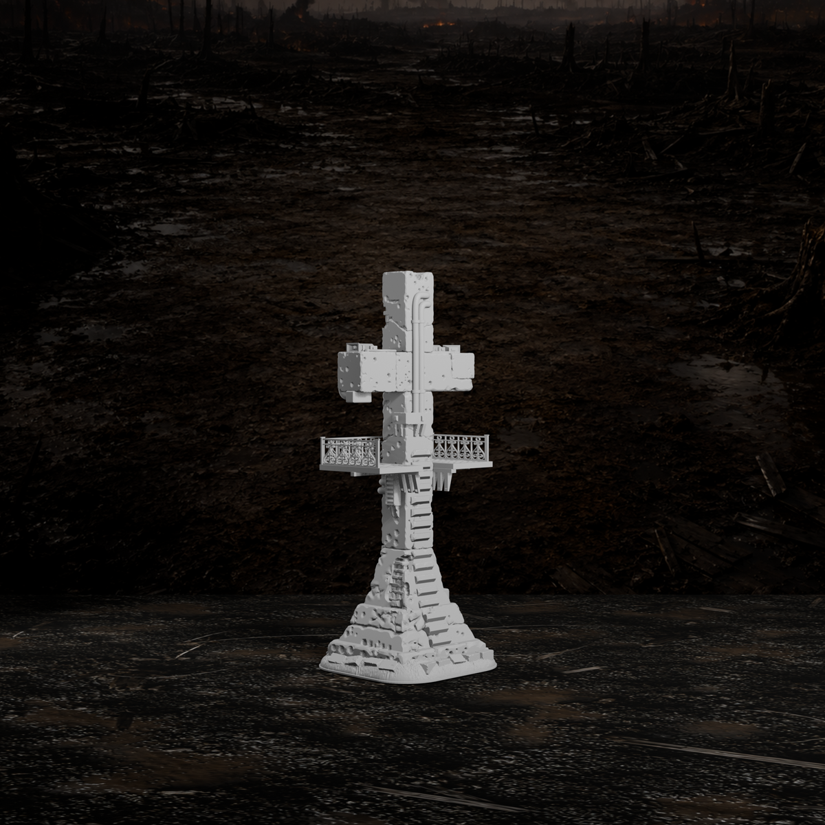 Aussichtsplattform – Tabletop-Modell von Trench Merchant, Ansicht 3