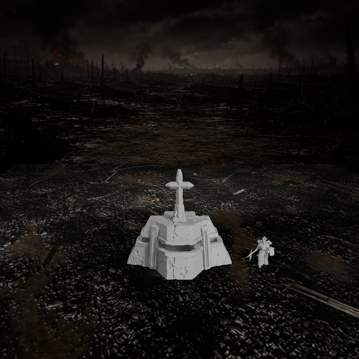 Kleiner Gefechtsbunker – Tabletop-Modell von Trench Merchant, Ansicht 2