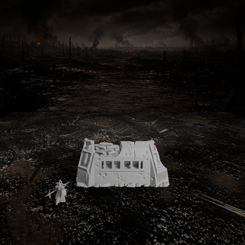 Bunkerruine – Tabletop-Modell von Trench Merchant, Ansicht 1