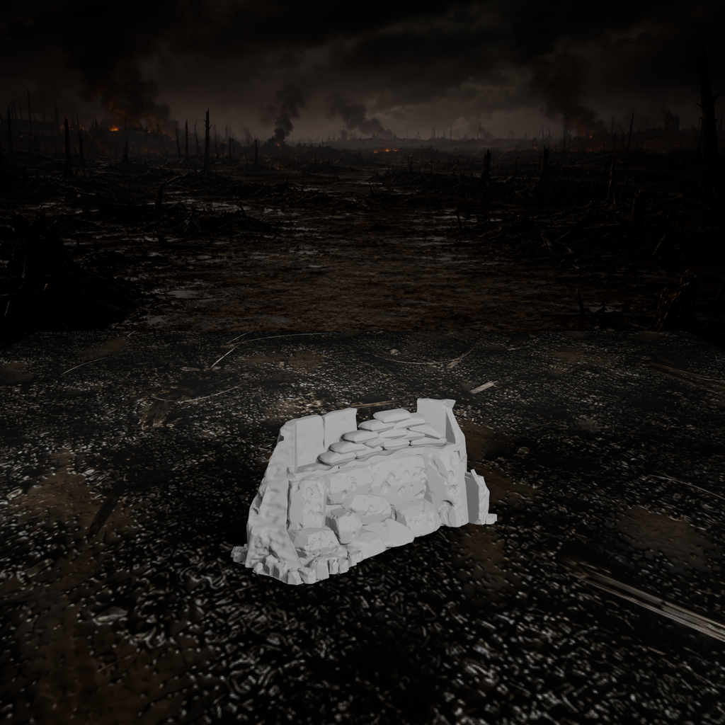 Bunkerruine – Tabletop-Modell von Trench Merchant, Ansicht 3