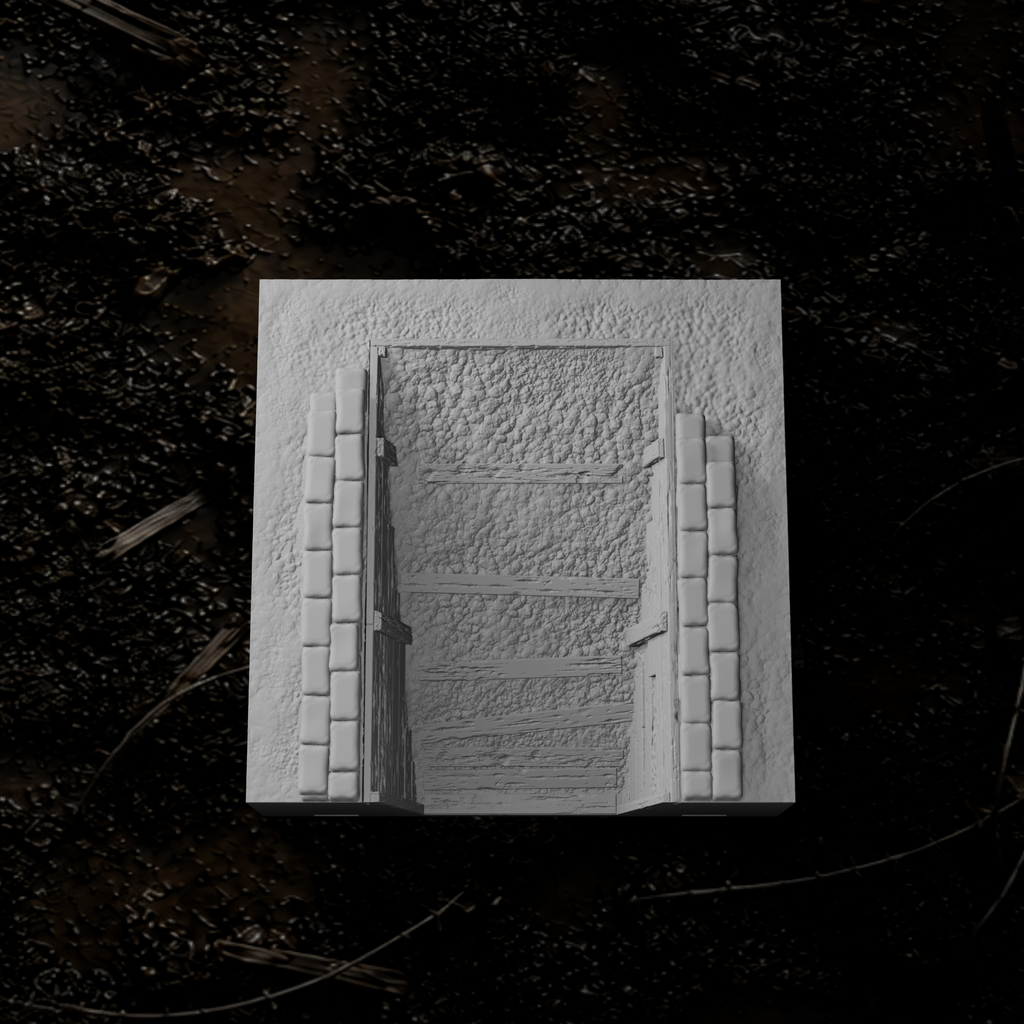 Grabenmodul Endstück mit Rampe I – Tabletop-Modell von Trench Merchant, Ansicht 1