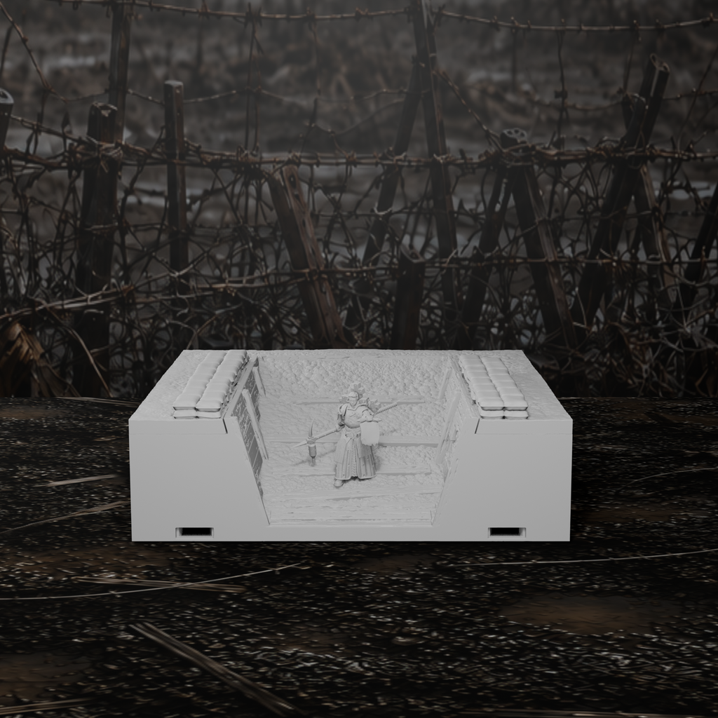 Grabenmodul Endstück mit Rampe I – Tabletop-Modell von Trench Merchant, Ansicht 2