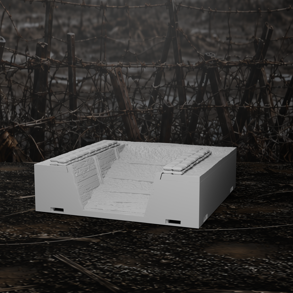 Grabenmodul Endstück mit Rampe I – Tabletop-Modell von Trench Merchant, Ansicht 5
