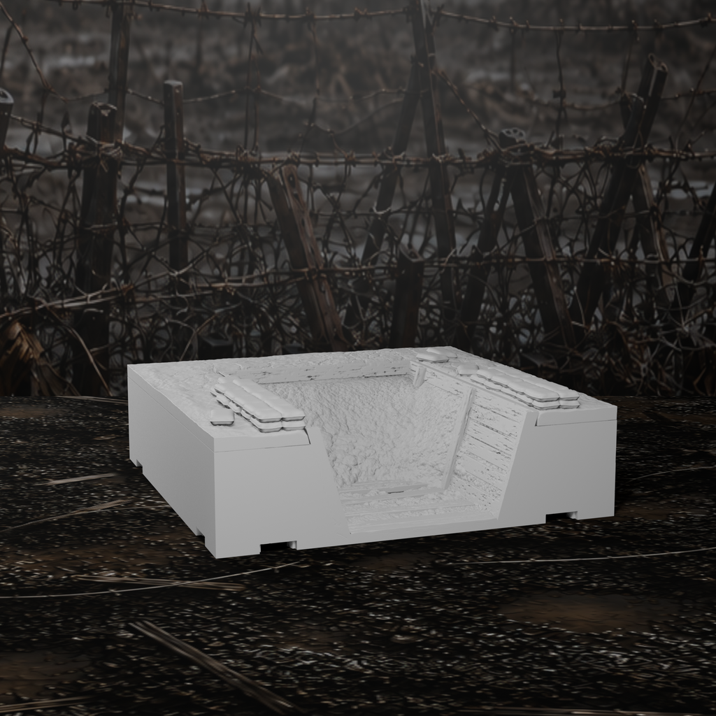 Grabenmodul Endstück mit Rampe II – Tabletop-Modell von Trench Merchant, Ansicht 4