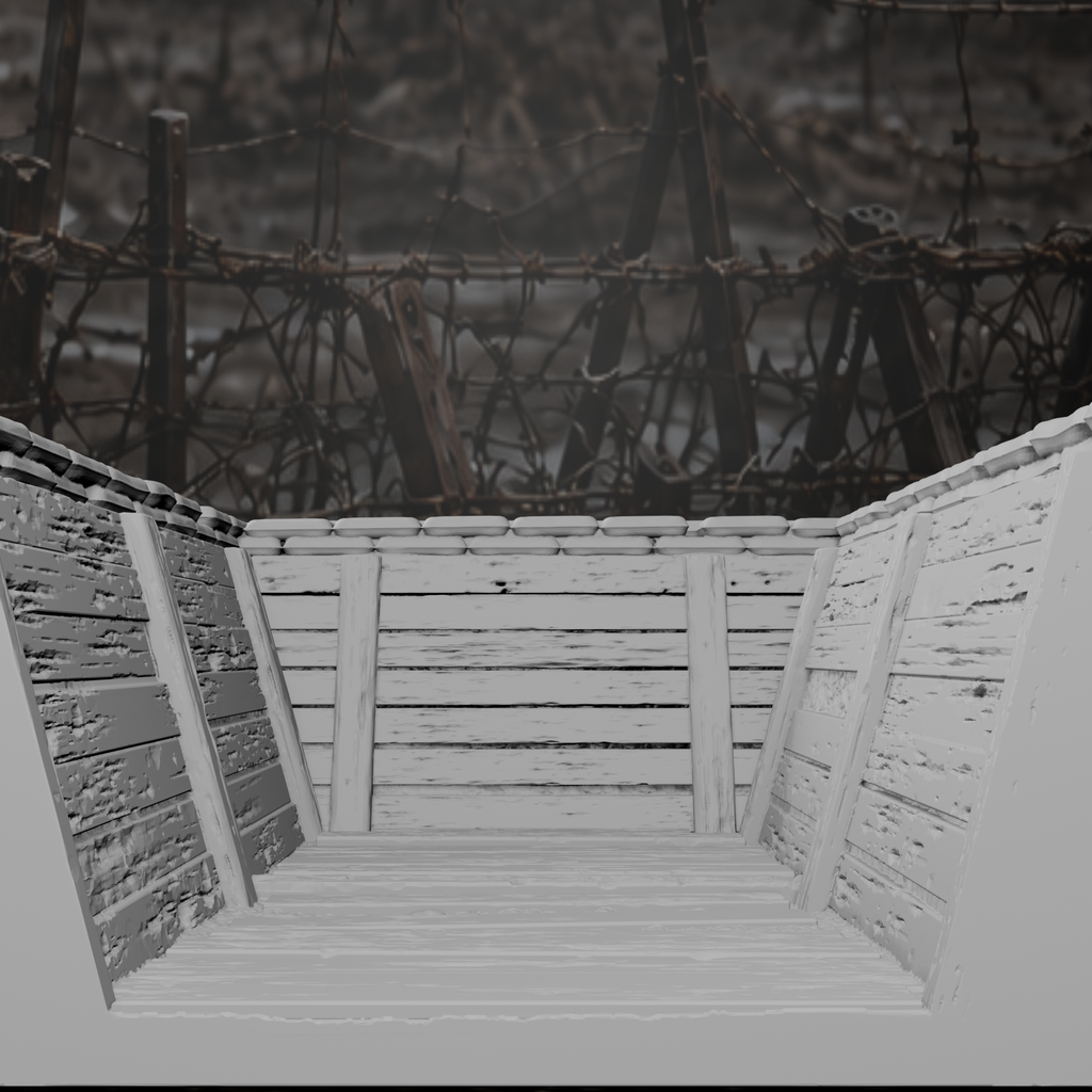 Grabenmodul Endstück U-Förmig I – Tabletop-Modell von Trench Merchant, Ansicht 3