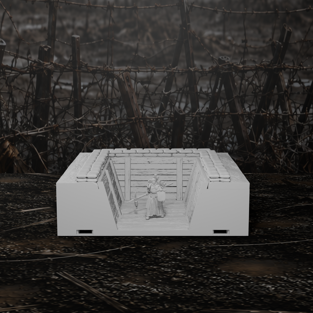Grabenmodul Endstück U-Förmig I – Tabletop-Modell von Trench Merchant, Ansicht 2