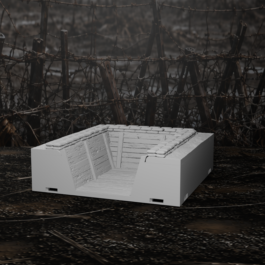 Grabenmodul Endstück U-Förmig I – Tabletop-Modell von Trench Merchant, Ansicht 5
