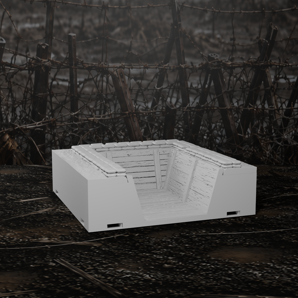 Grabenmodul Endstück U-Förmig I – Tabletop-Modell von Trench Merchant, Ansicht 4