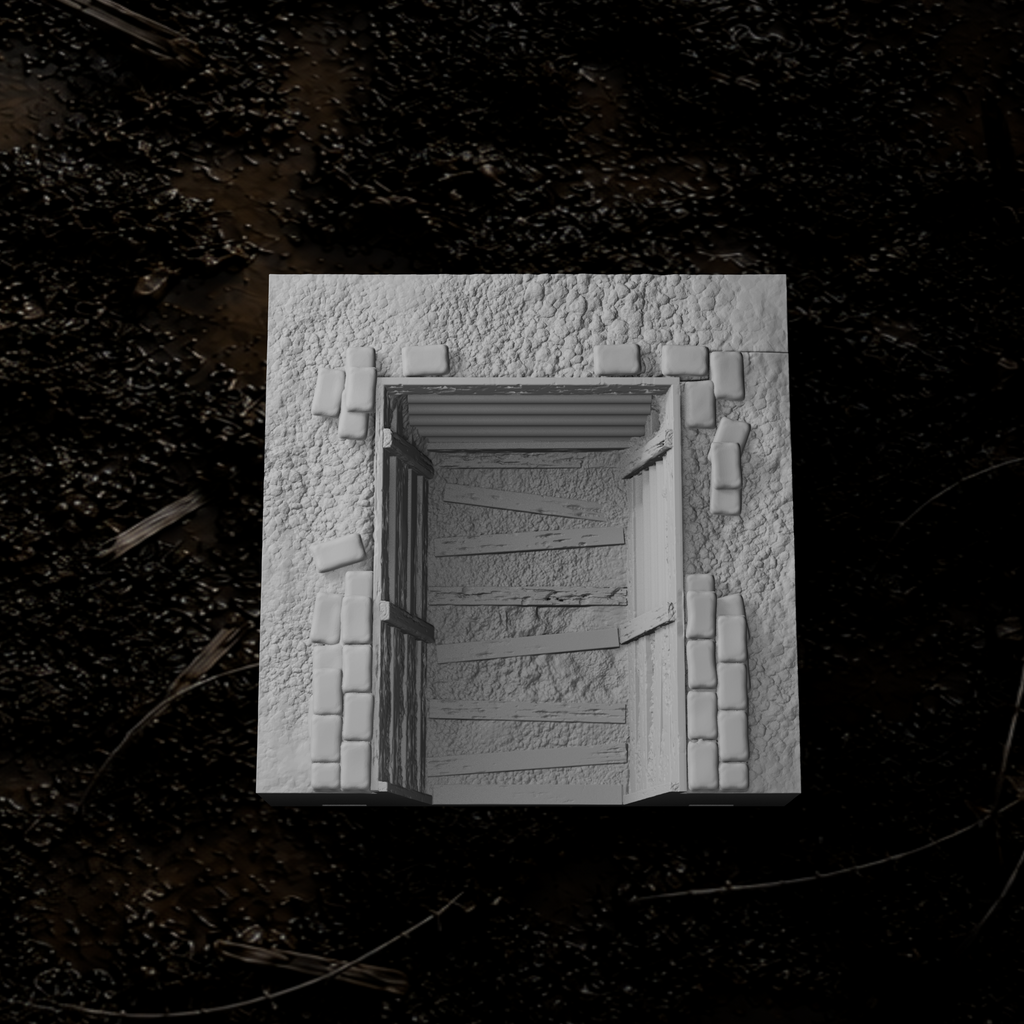 Grabenmodul Endstück U-Förmig II – Tabletop-Modell von Trench Merchant, Ansicht 1