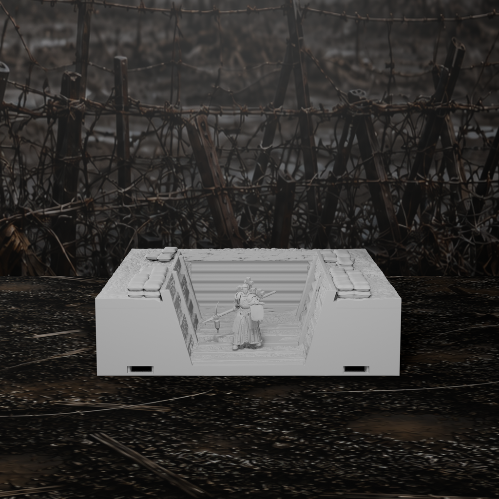 Grabenmodul Endstück U-Förmig II – Tabletop-Modell von Trench Merchant, Ansicht 3