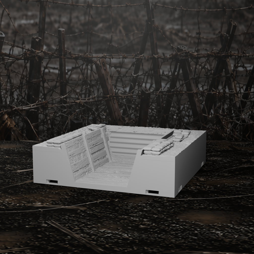 Grabenmodul Endstück U-Förmig II – Tabletop-Modell von Trench Merchant, Ansicht 5