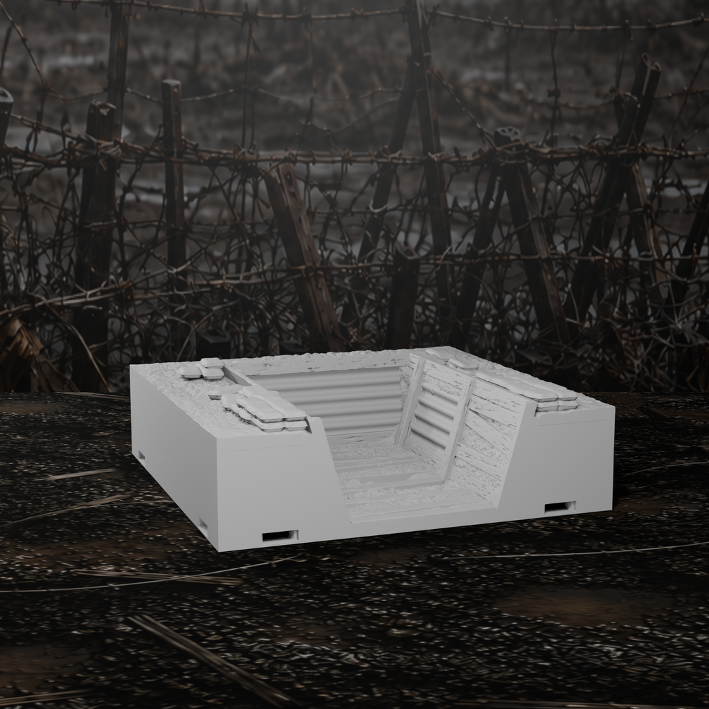 Grabenmodul Endstück U-Förmig II – Tabletop-Modell von Trench Merchant, Ansicht 4