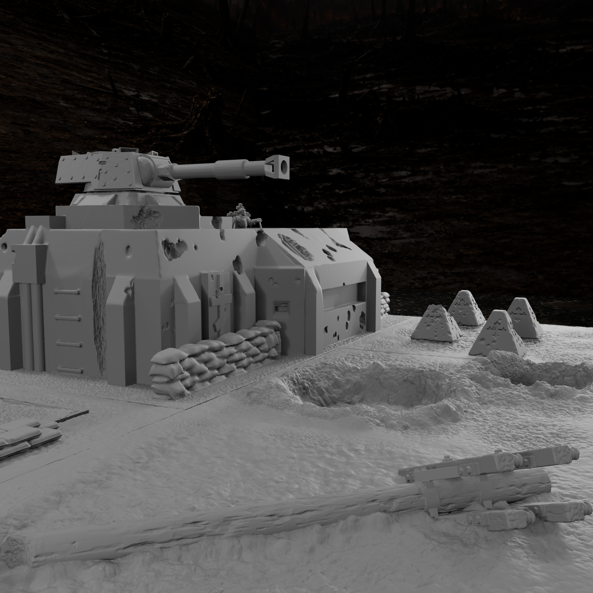 Befestigte Frontstellung – Tabletop-Modell von Trench Merchant, Ansicht 6