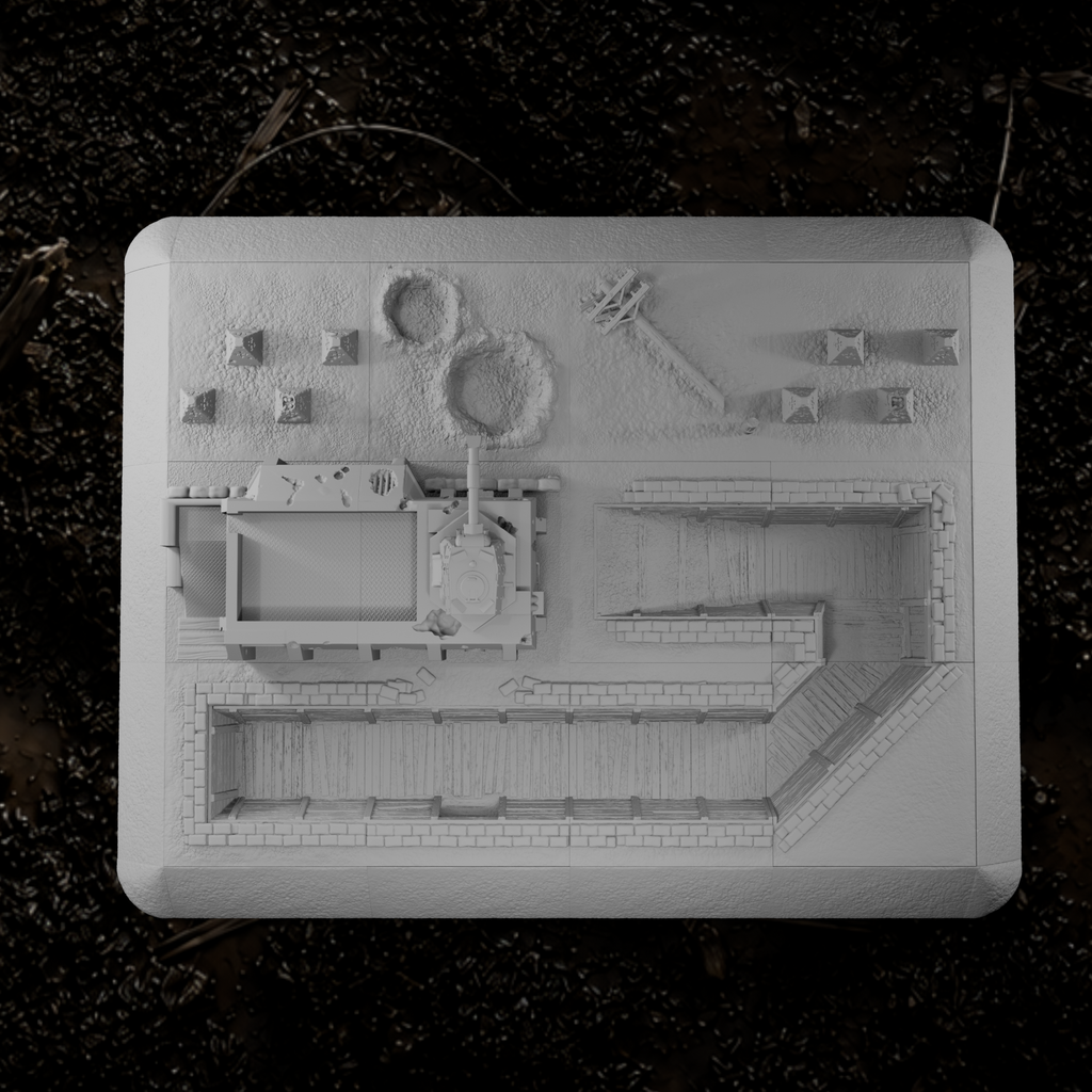 Befestigte Frontstellung – Tabletop-Modell von Trench Merchant, Ansicht 3