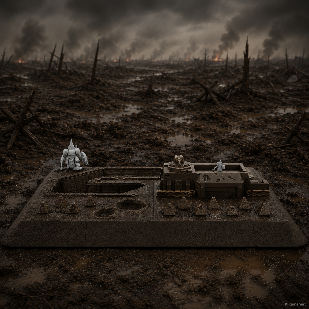 Befestigte Frontstellung – Tabletop-Modell von Trench Merchant, Ansicht 1