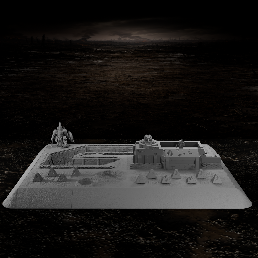 Befestigte Frontstellung – Tabletop-Modell von Trench Merchant, Ansicht 2