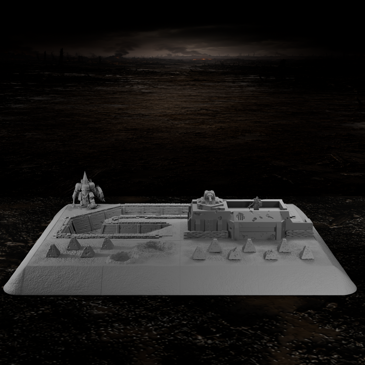 Befestigte Frontstellung – Tabletop-Modell von Trench Merchant, Ansicht 2