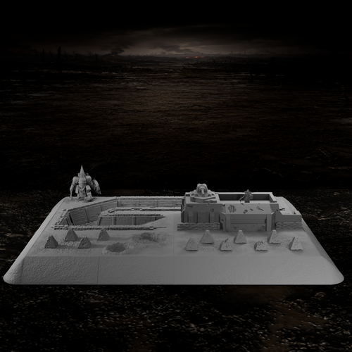 Befestigte Frontstellung – Tabletop-Modell von Trench Merchant, Ansicht 2