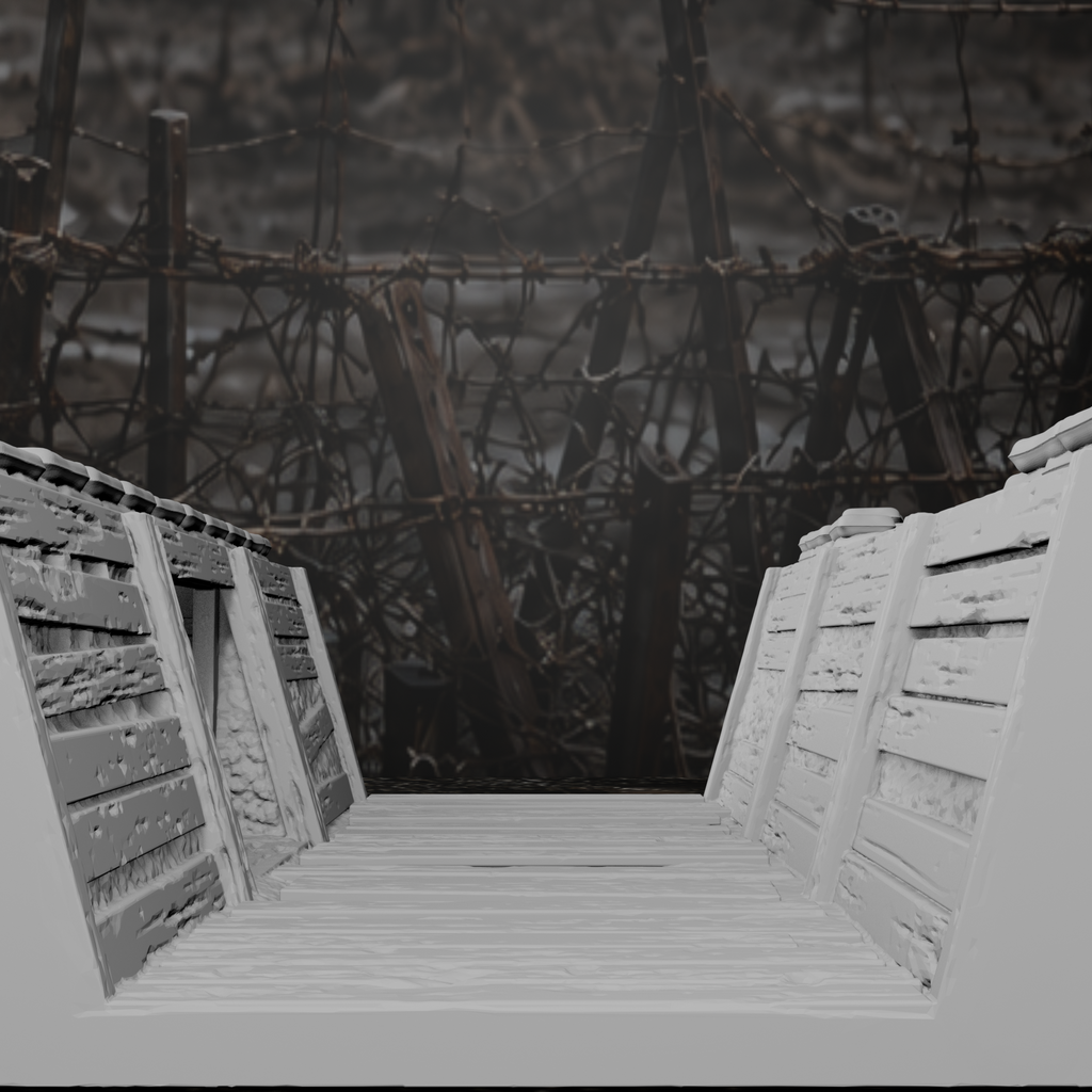 Grabenmodul Laufgraben mit Fuchsbau – Tabletop-Modell von Trench Merchant, Ansicht 5