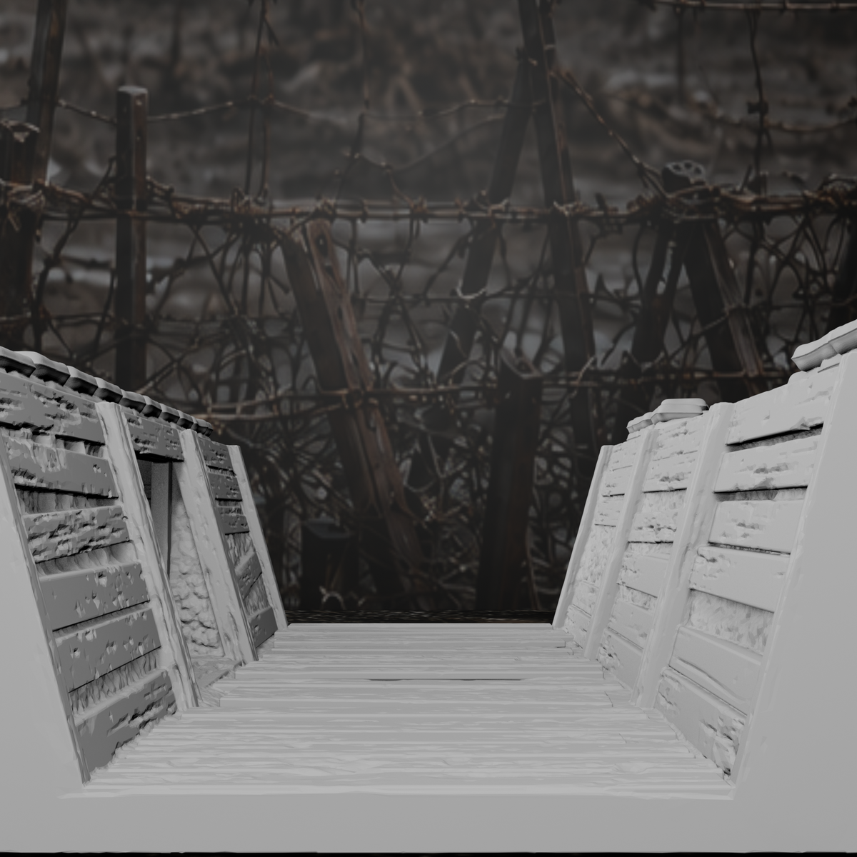 Grabenmodul Laufgraben mit Fuchsbau – Tabletop-Modell von Trench Merchant, Ansicht 5