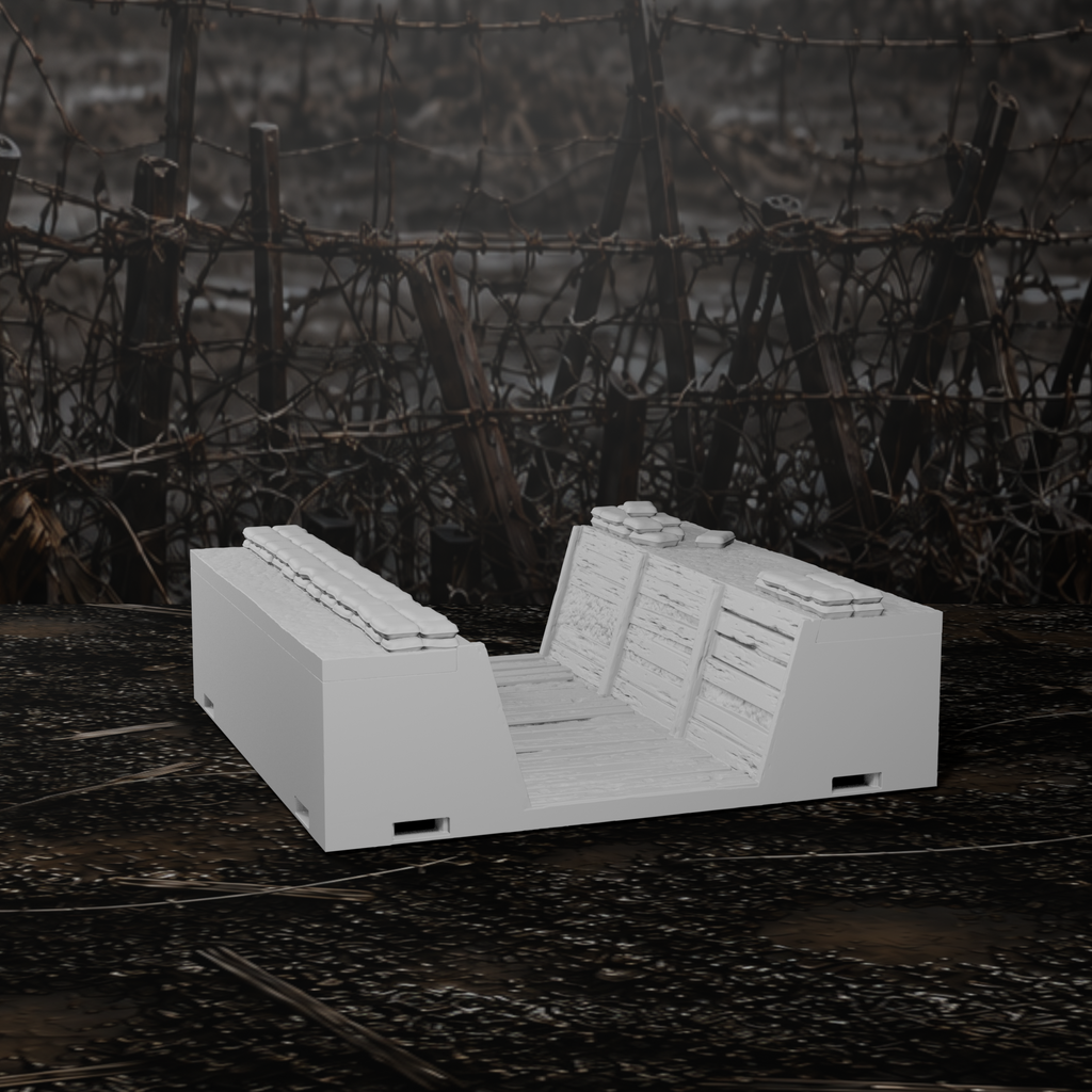 Grabenmodul Laufgraben mit Fuchsbau – Tabletop-Modell von Trench Merchant, Ansicht 4
