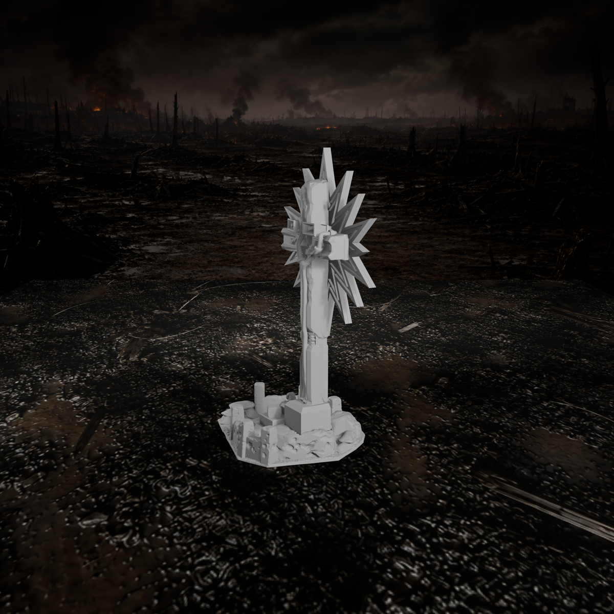 Funkstation Echolon – Tabletop-Modell von Trench Merchant, Ansicht 4
