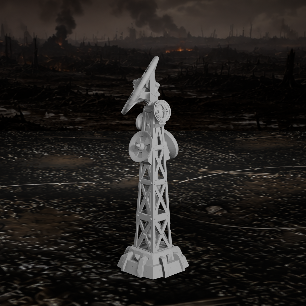 Funkturm – Tabletop-Modell von Trench Merchant, Ansicht 1