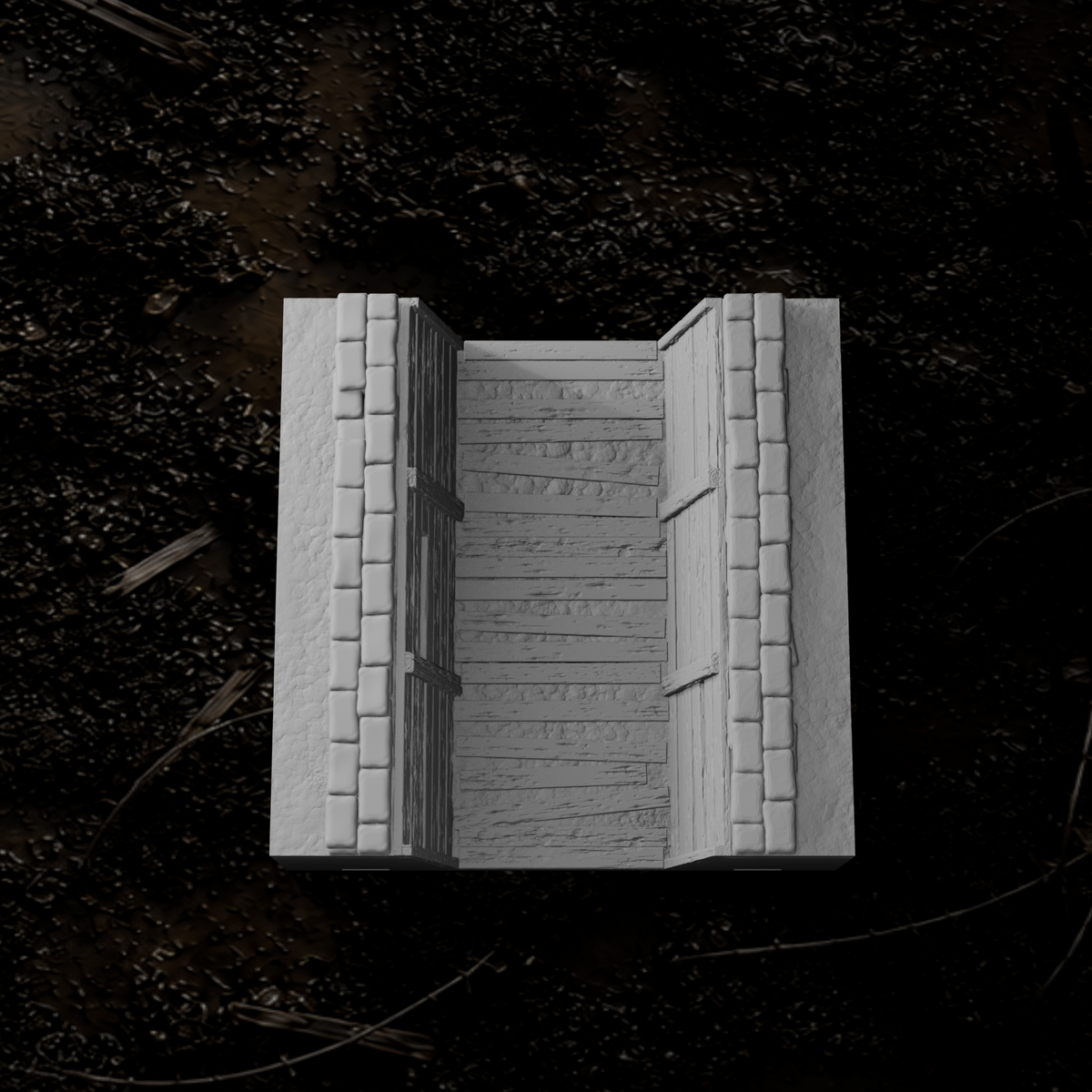 Grabenmodul gerade Laufgraben I – Tabletop-Modell von Trench Merchant, Ansicht 1