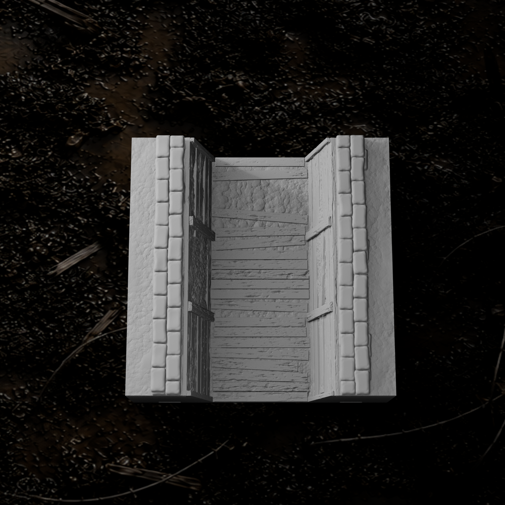 Grabenmodul gerade Laufgraben III – Tabletop-Modell von Trench Merchant, Ansicht 1