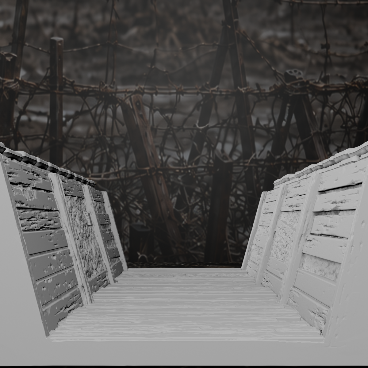 Grabenmodul gerade Laufgraben III – Tabletop-Modell von Trench Merchant, Ansicht 3