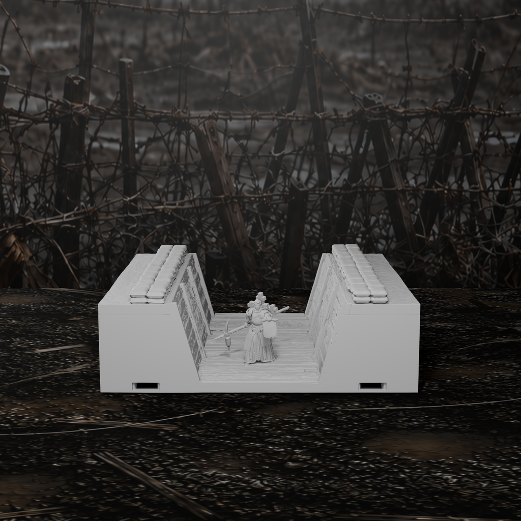 Grabenmodul gerade Laufgraben III – Tabletop-Modell von Trench Merchant, Ansicht 2