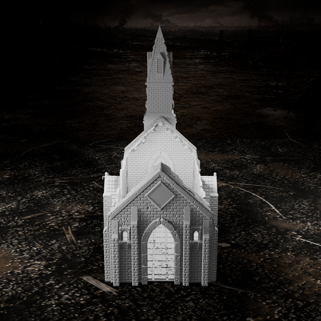 Große Kirchenruine – Tabletop-Modell von Trench Merchant, Ansicht 6