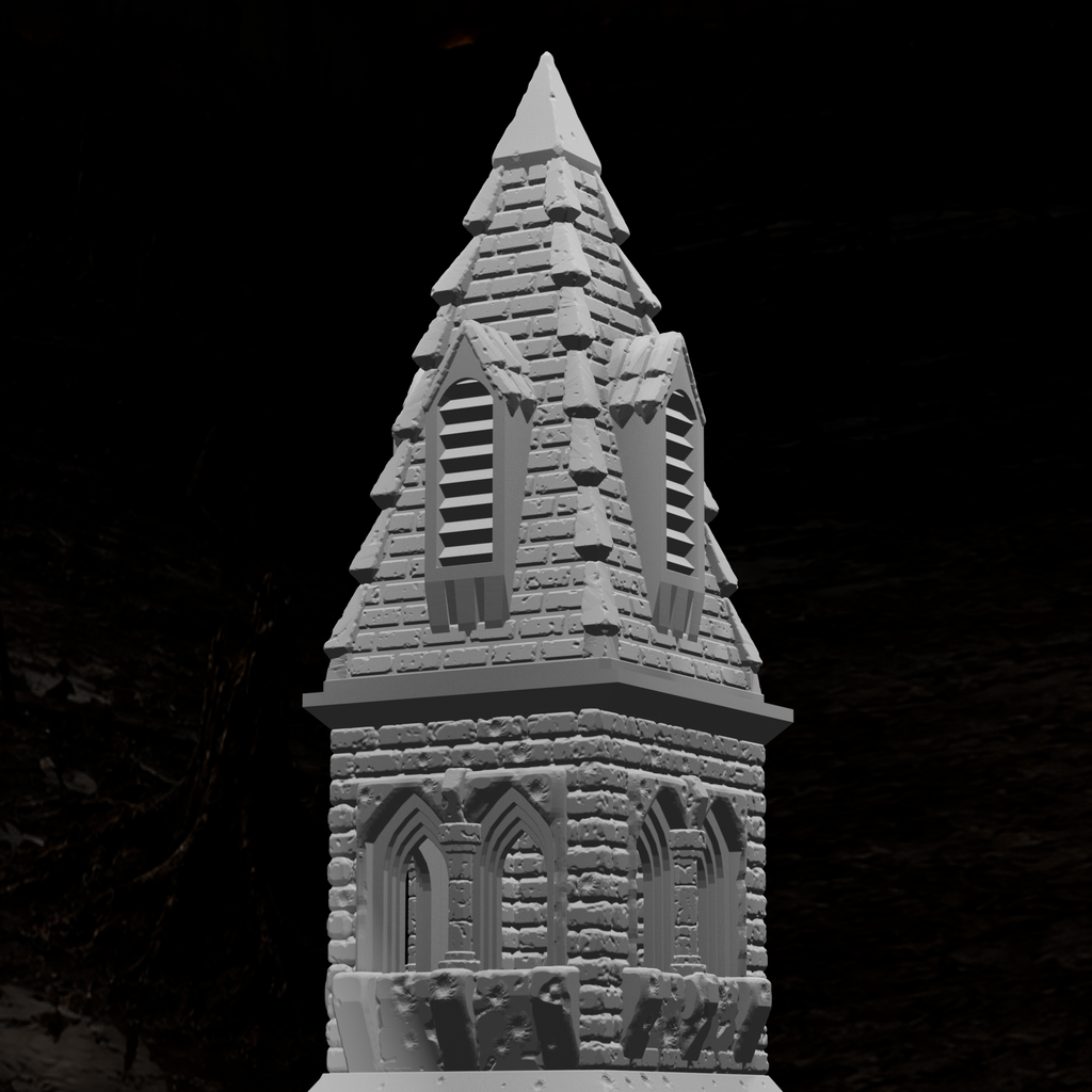 Große Kirchenruine – Tabletop-Modell von Trench Merchant, Ansicht 9