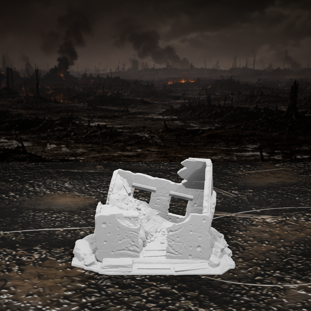 Hausruine – Tabletop-Modell von Trench Merchant, Ansicht 2