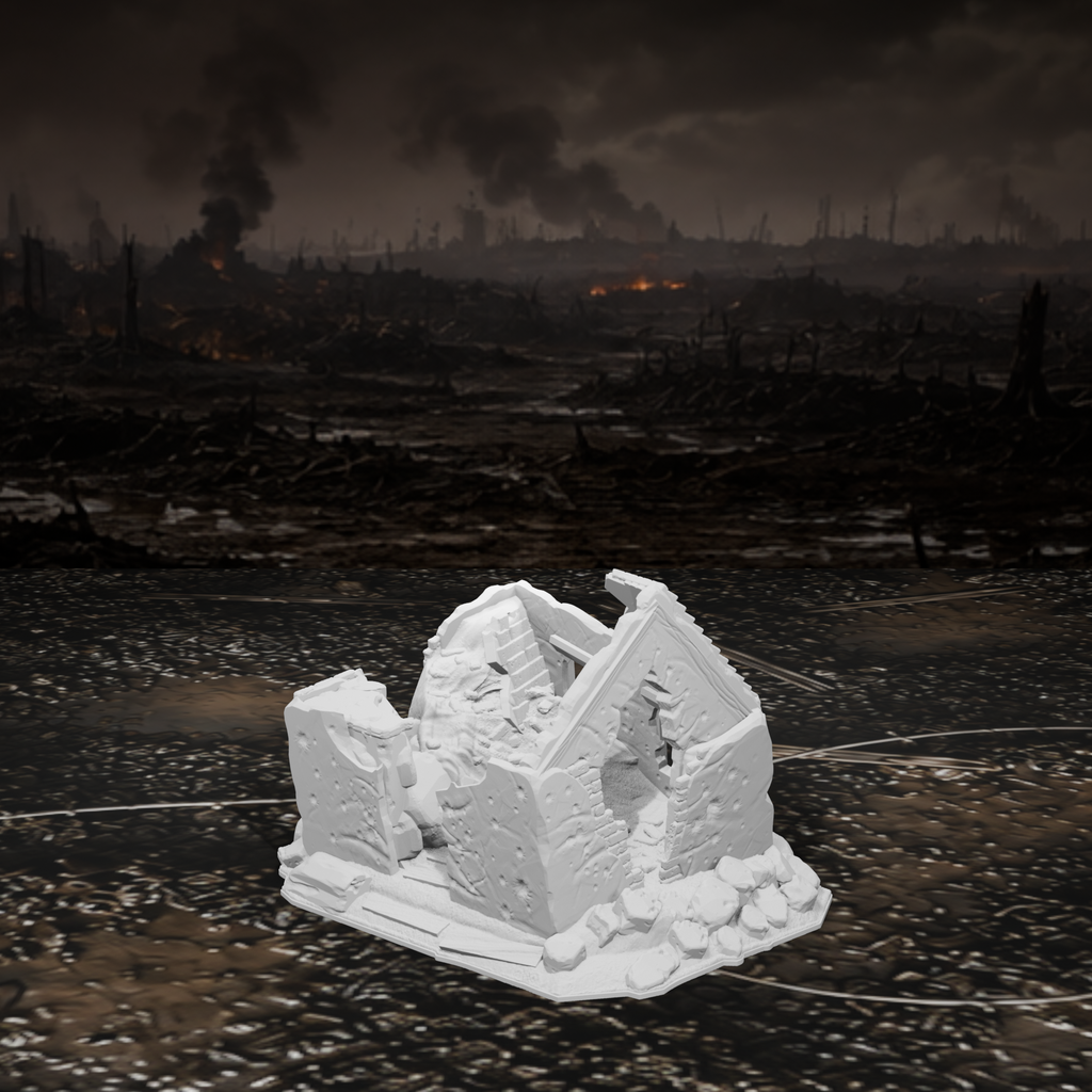 Hausruine – Tabletop-Modell von Trench Merchant, Ansicht 4