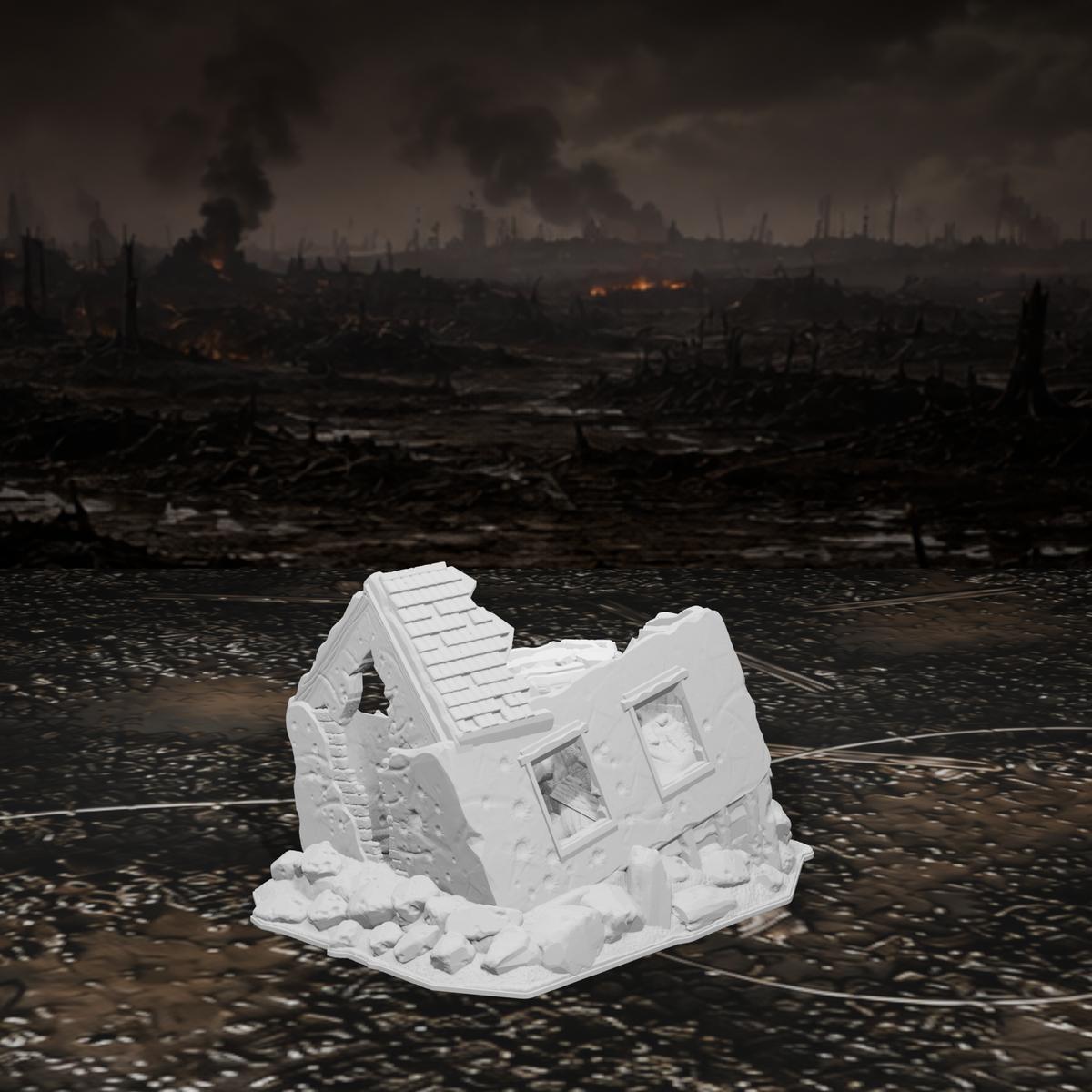Hausruine – Tabletop-Modell von Trench Merchant, Ansicht 5