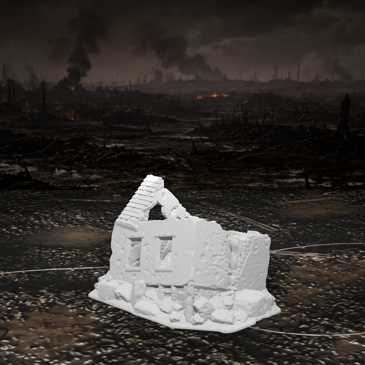 Hausruine – Tabletop-Modell von Trench Merchant, Ansicht 6