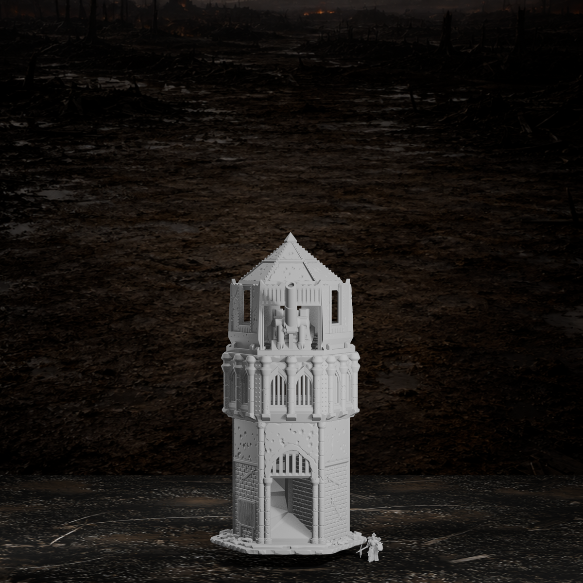 Kanonenturm – Tabletop-Modell von Trench Merchant, Ansicht 5