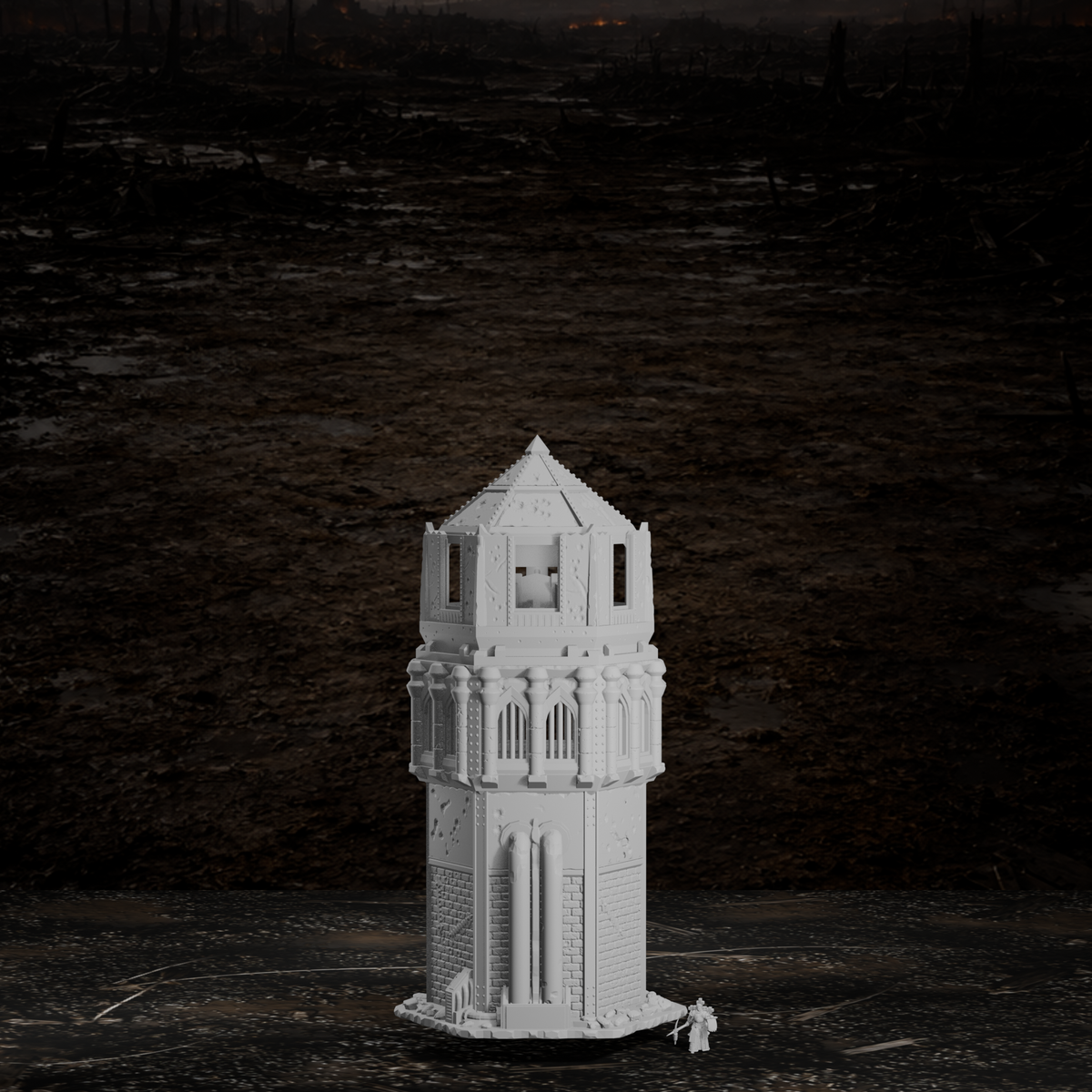 Kanonenturm – Tabletop-Modell von Trench Merchant, Ansicht 6