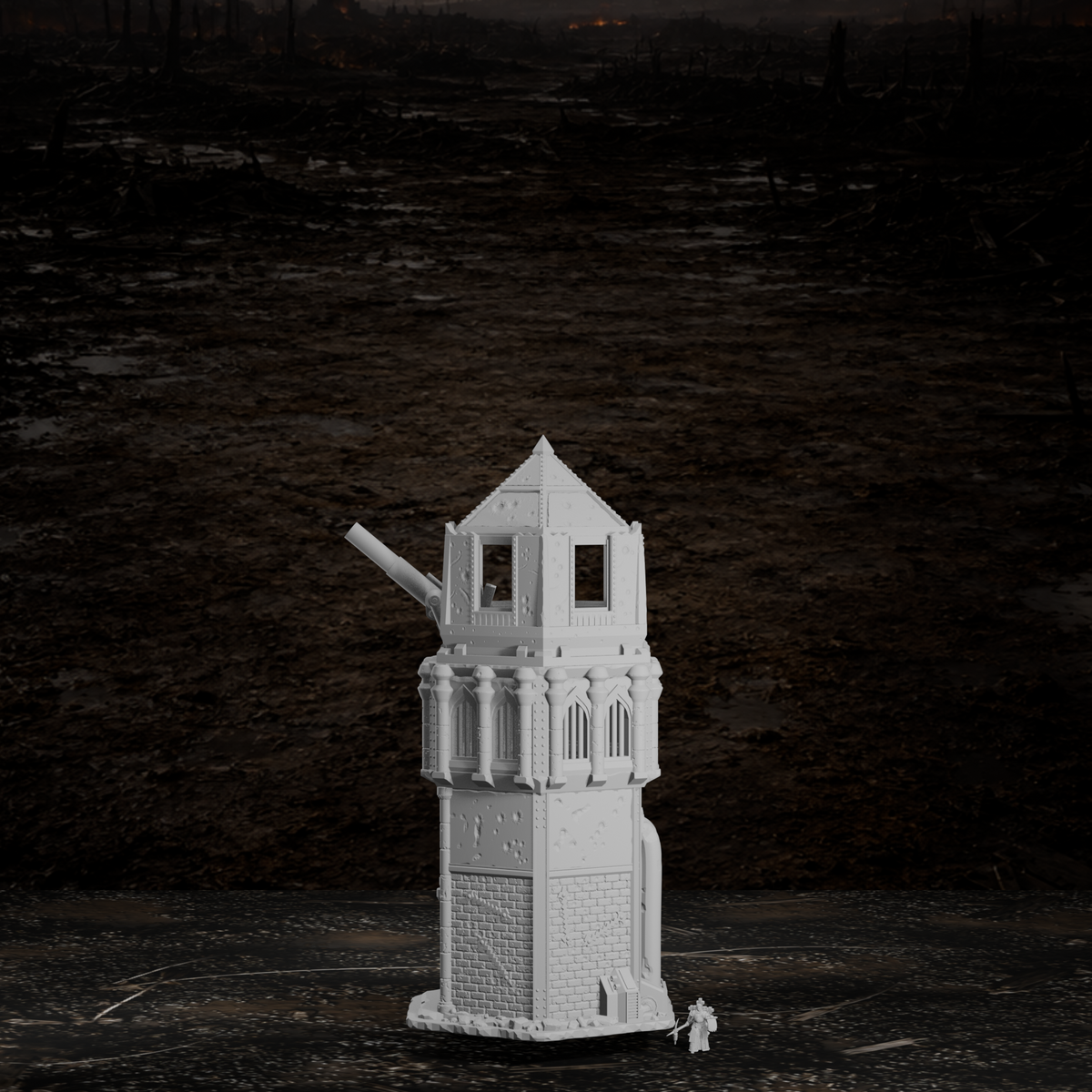 Kanonenturm – Tabletop-Modell von Trench Merchant, Ansicht 7