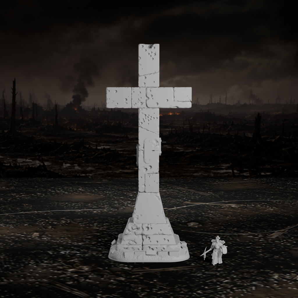 Kreuz-Monument – Tabletop-Modell von Trench Merchant, Ansicht 1
