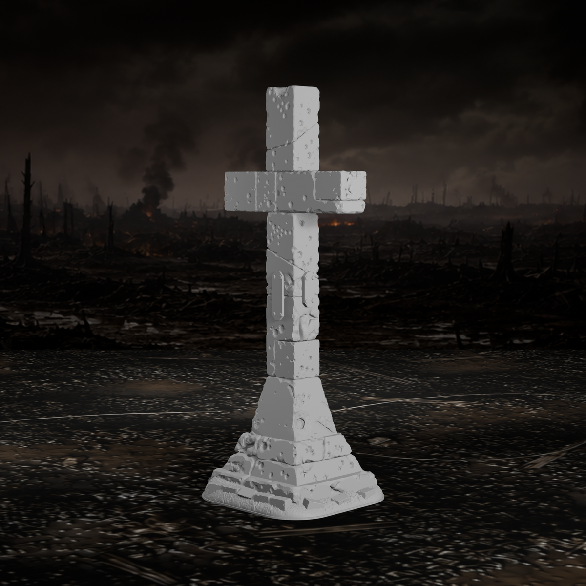 Kreuz-Monument – Tabletop-Modell von Trench Merchant, Ansicht 2