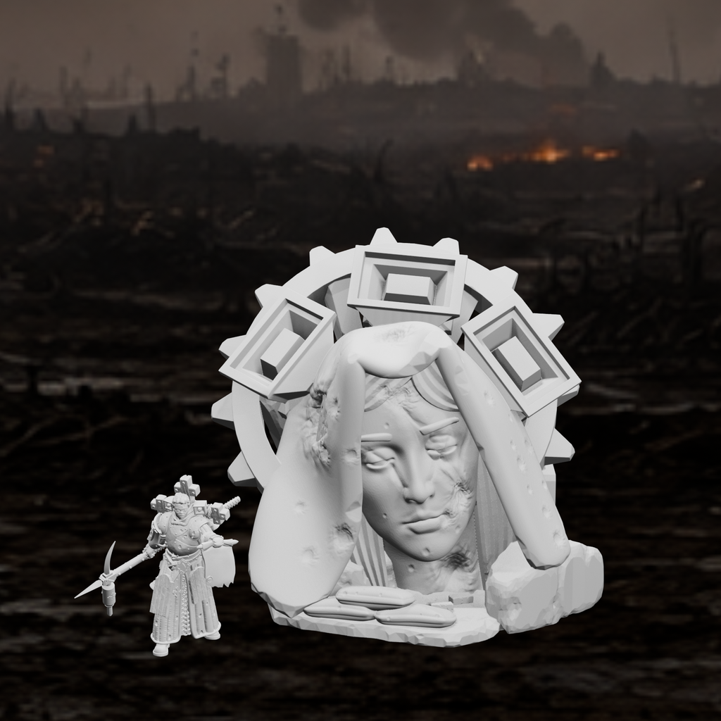 Sakralmonument - Bauart II – Tabletop-Modell von Trench Merchant, Ansicht 1