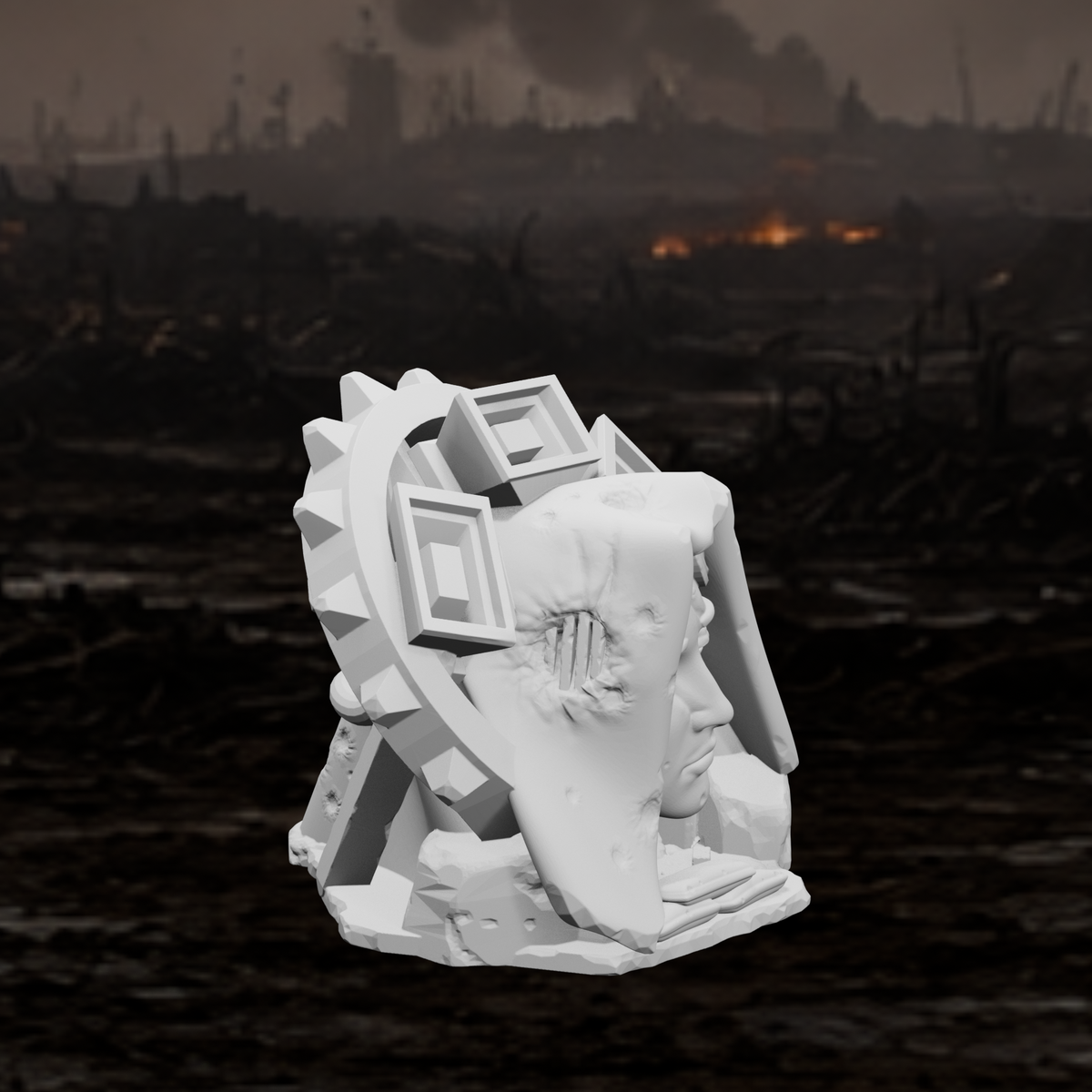 Sakralmonument - Bauart II – Tabletop-Modell von Trench Merchant, Ansicht 2