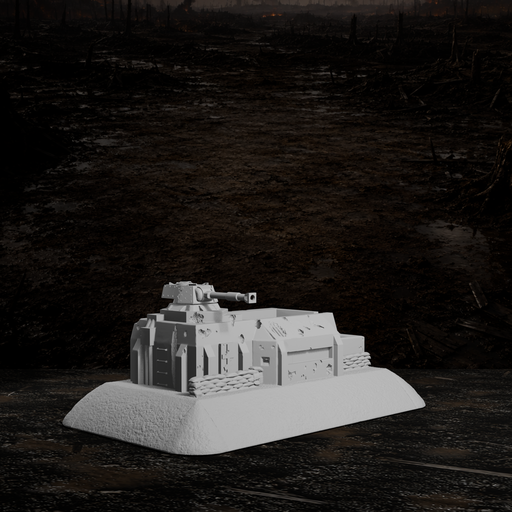 Schwere Bunkerstellung – Tabletop-Modell von Trench Merchant, Ansicht 7