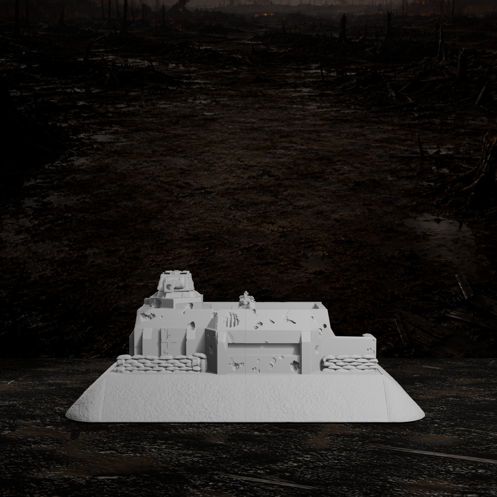 Schwere Bunkerstellung – Tabletop-Modell von Trench Merchant, Ansicht 2