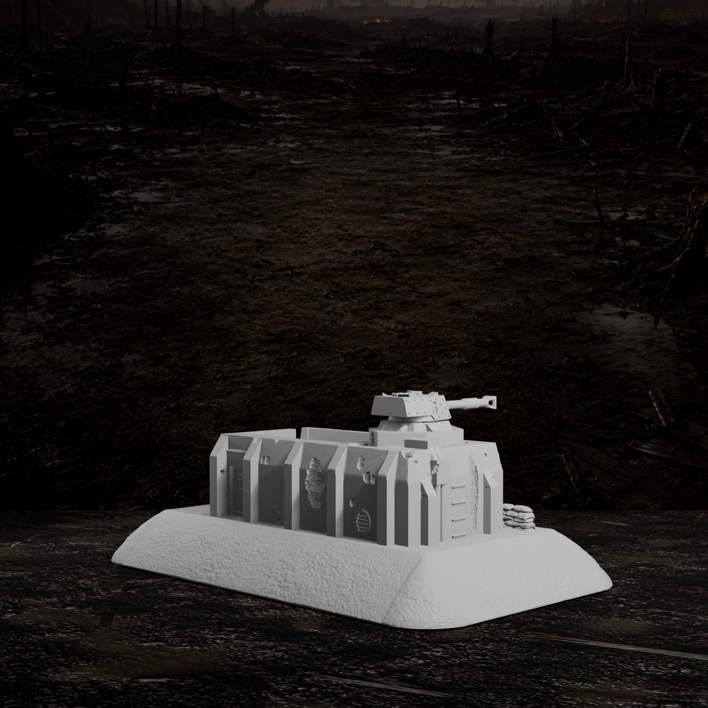 Schwere Bunkerstellung – Tabletop-Modell von Trench Merchant, Ansicht 6